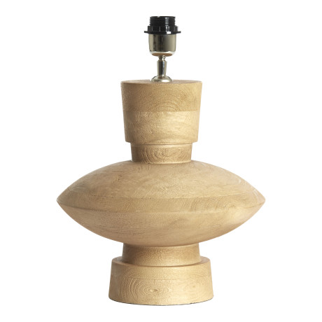 Light & Living Tafellamp 'Fiera' Mangohout, 31cm (excl. kap)