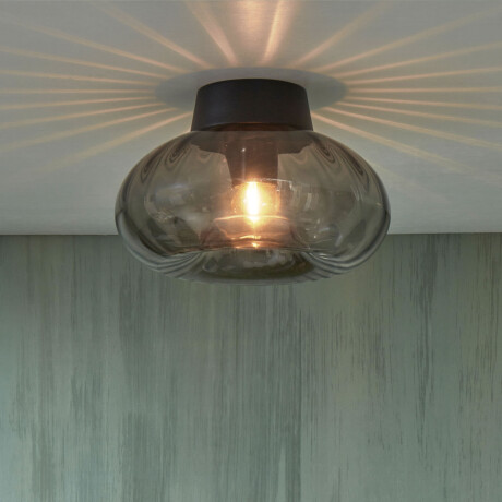 its about RoMi Plafondlamp 'Brussels' Glas, 28cm, kleur Antraciet