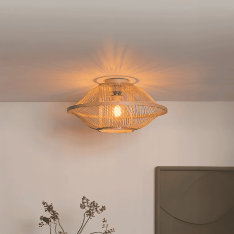 GOOD&MOJO Plafondlamp 'Maui' Bamboe, 50cm, kleur Naturel