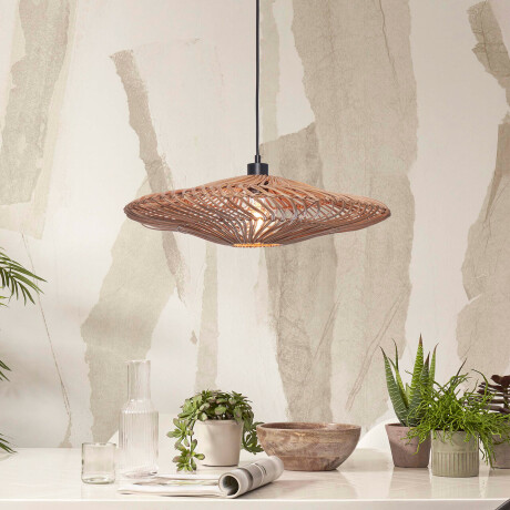 GOOD&MOJO Hanglamp 'Zanzibar' Rotan, 55cm, kleur Naturel