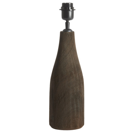 Light & Living Tafellamp 'Trapino' Mangohout, 32cm, kleur Mat Donkerbruin (excl. kap)