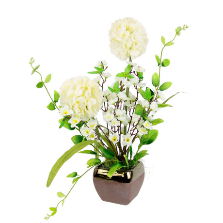 I.GE.A. Kunstbloem Arrangement sierlook (1 stuk)