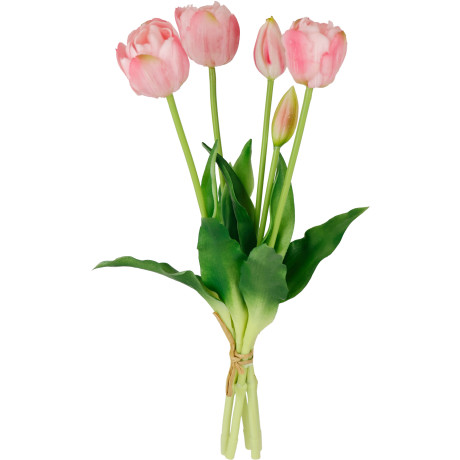 I.GE.A. Kunstbloem Tulpen Real-Touch tulpenbos kunstbloemen tulpenboeket (1 stuk)