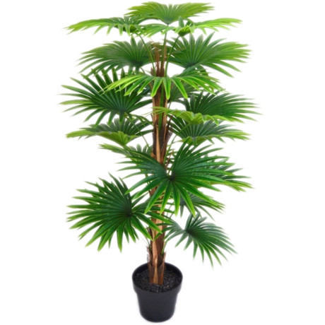 I.GE.A. Kunstpalm Waaierpalm in een plastic pot (1 stuk)