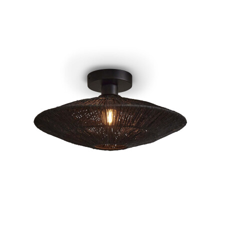 GOOD&MOJO Plafondlamp 'Iguazu' Jute, 40cm, kleur Zwart