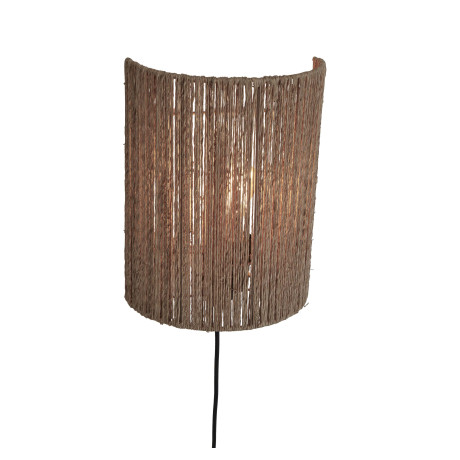 GOOD&MOJO Wandlamp 'Iguazu' Jute, 32cm hoog, kleur Naturel