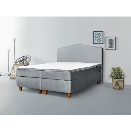 INOSIGN Boxspring Jalma Poten van massief berkenhout, incl. topmatras