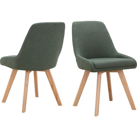 INOSIGN Eetkamerstoel Dilla, TOPSELLER! in sets van 1 en 2, bekleding van geweven stof, zithoogte 48 cm, keukenstoel