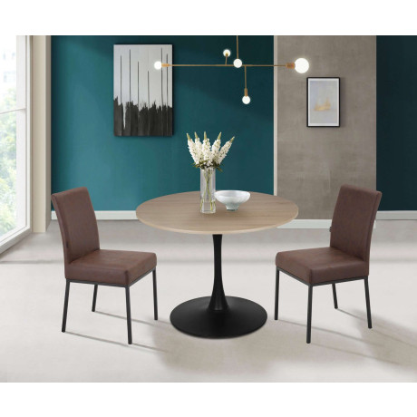 INOSIGN Eettafel Jahwe, TOPSELLER! met frame van metaal, keukentafel, tafel (1 stuk)