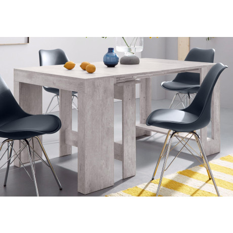 INOSIGN Eettafel Praktika, keukentafel, salontafel, eettafel met uittrekfunctie, uittrekbaar van 50 cm naar 300 cm