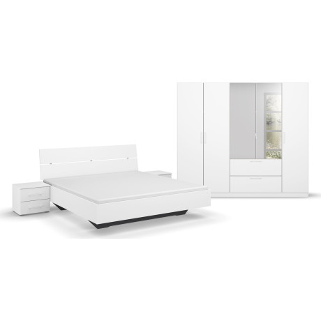 Slaapkamerserie Compleet slaapkamer Challenger (Set van 4 delen) Kast 2 breedtes, bed 3 breedtes, 2 nachttafels MADE IN GERMANY