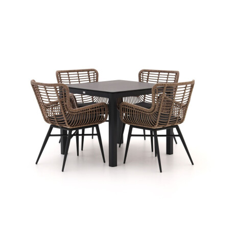 Intenso Asti/La Fonte 90cm dining tuinset 5-delig - Laagste prijsgarantie!