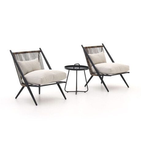 Intenso Brittoli/Pito ø 44cm lounge balkonset 3-delig - Laagste prijsgarantie!