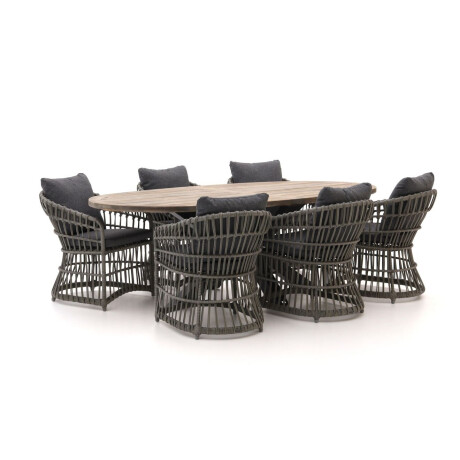 Intenso Cameri/ROUGH-Y Ellips 240cm dining tuinset 7-delig - Laagste prijsgarantie!