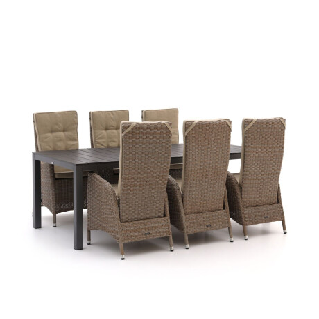 Intenso Fabrizi/Fidenza 220cm dining tuinset 7-delig verstelbaar - Laagste prijsgarantie!