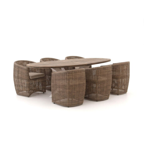 Intenso Marecchia/ROUGH-Y Ellips 240cm dining tuinset 7-delig - Laagste prijsgarantie!