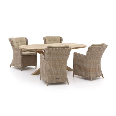 Intenso Milano/ROUGH-Y Ellips 200cm dining tuinset 5-delig - Laagste prijsgarantie!