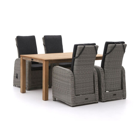 Intenso Umbria/ROUGH-S 160cm dining tuinset 5-delig verstelbaar - Laagste prijsgarantie!