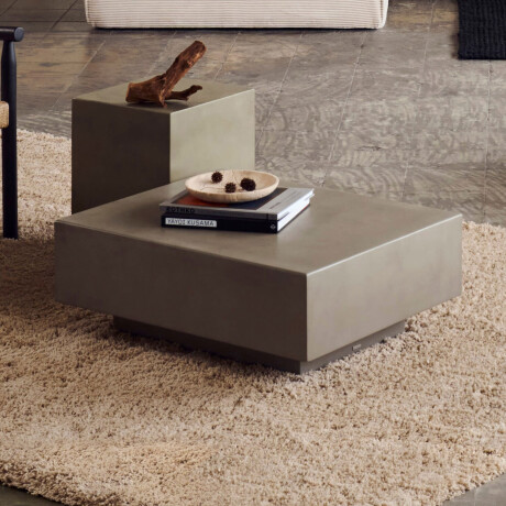 Kave Home Salontafel 'Rustella' Cement, 80 x 60cm