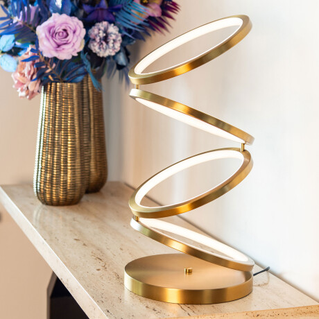 Richmond Tafellamp 'Jaimin' 53cm hoog, kleur Brushed Gold