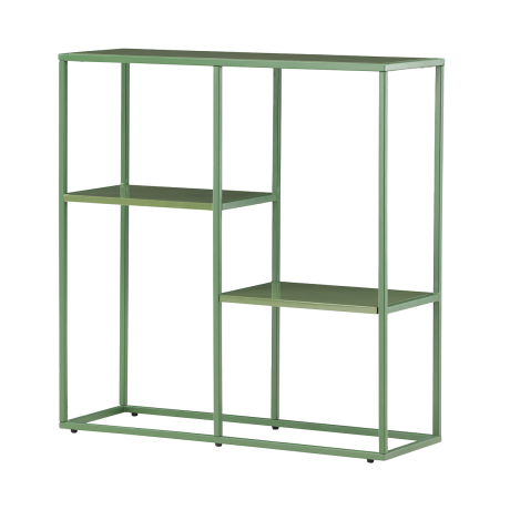 Jaxx metalen boekenkast groen - 80 x 80 cm