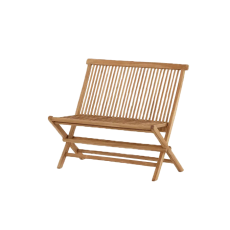 Joan houten tuinbank naturel - 100 x 62 cm