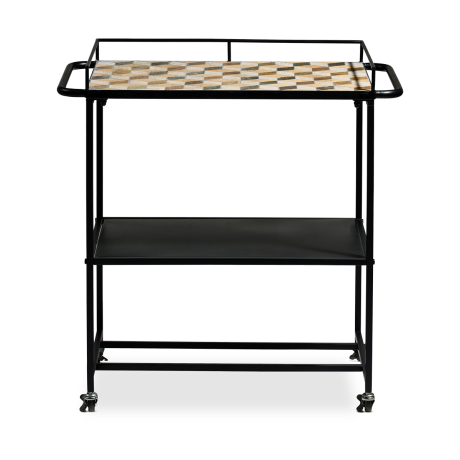 Karv metalen keuken trolley zwart