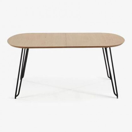 Kave Home Novac Eettafel Uitschuifbaar - 170 x 100 cm - Bruin