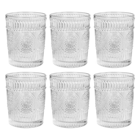 Krumble Waterglas - Set van 6 - Transparant