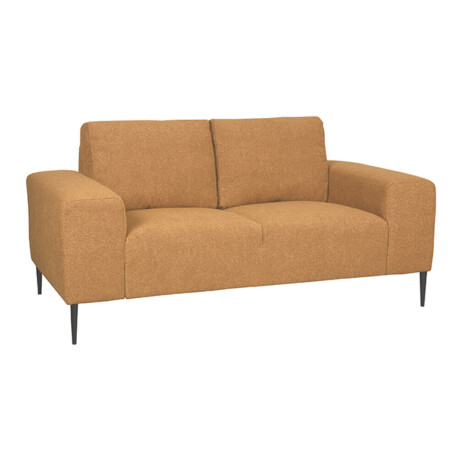 LABEL51 2-zits Bank 'Ferraro' Bouclé, kleur Okergeel