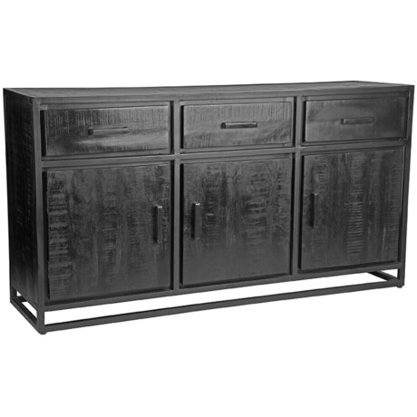 LABEL51 Dressoir 'Chili' Zwart Mangohout, 170cm