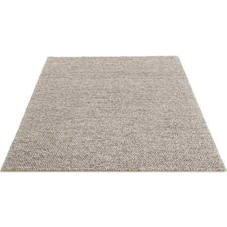 LeGer Home by Lena Gercke Wollen kleed Ainhoa, handgeweven, wol uni, wol, handgeweven vloerkleed, woonkamer, slaapkamer, eetkamer