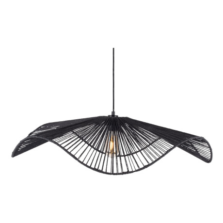 Leitmotiv Hanglamp 'Sombra' Jute, 80cm, kleur Zwart