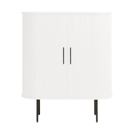 Lenn houten opbergkast wit eiken - 118 x 100 cm