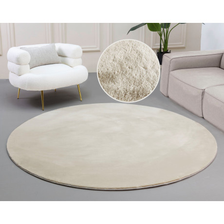 my home Vachtvloerkleed Balu, kunstbont tapijt, modern Konijnenbont-gevoel, lange pool, slaapkamer, woonkamer, kinderkamer