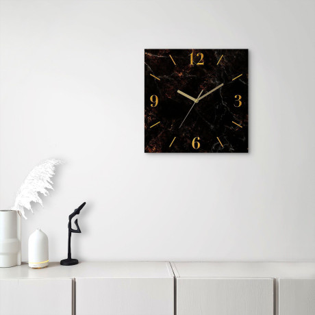 Leonique Wandklok Marmer analoog, 30 cm