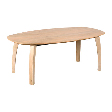 Lewis & Loft Eettafel Luna - FSC®-gecertificeerd mangohout - Deens ovaal - 220 x 110 cm - Naturel