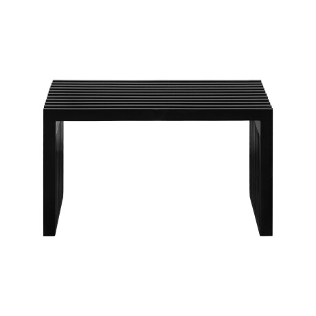 Lewis & Loft Halbankje Lexi - 73x35x43cm - FSC gecertificeerd mangohout - Klein - Zwart