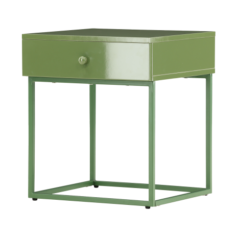 Lewis metalen nachtkastje groen - 43 x 41 cm
