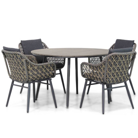 Lifestyle Dolphin/Matale 125 cm rond dining tuinset 5-delig