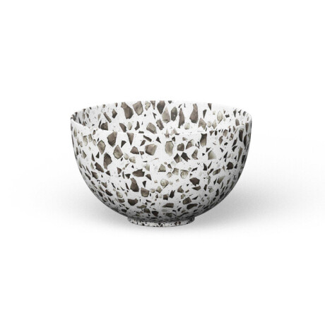 Looox Ceramic terrazzo Sink Ceramic small Waskom / fontein 23cm terrazzo zwart wwks23tzw