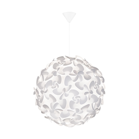 Lora Medium hanglamp white - met koordset wit - Ø 45 cm