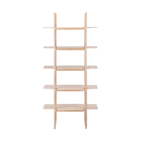 Muse room divider houten boekenkast naturel - 216 cm