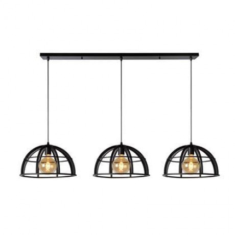 Lucide DIKRA Hanglamp 3xE27 - Zwart