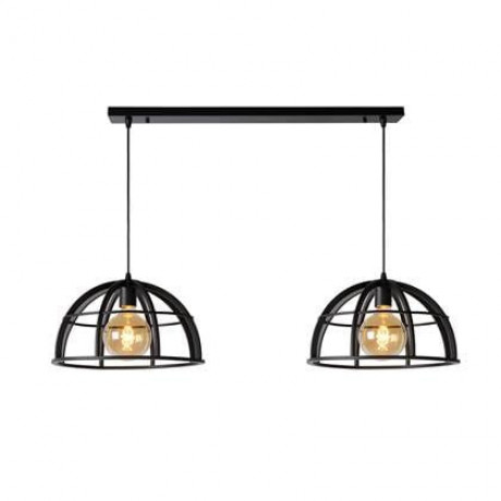 Lucide DIKRA Hanglamp 2xE27 - Zwart