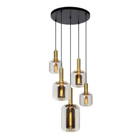 Lucide JOANET Hanglamp 5xE27 - Fumé