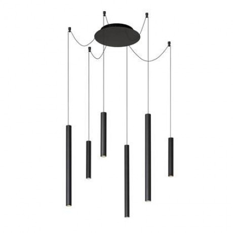 Lucide LORENZ Hanglamp 6xGeïntegreerde LED - Zwart