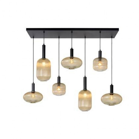 Lucide MALOTO Hanglamp 7xE27 - Amber