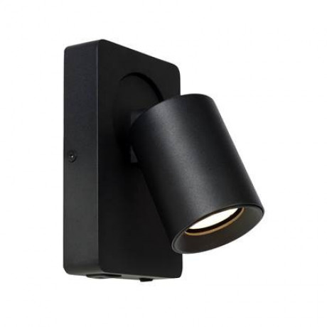 Lucide NIGEL Bedlamp 1xGU10 - Zwart