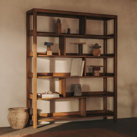 Kave Home Wandkast 'Sashi' Teakhout, 185 x 150cm